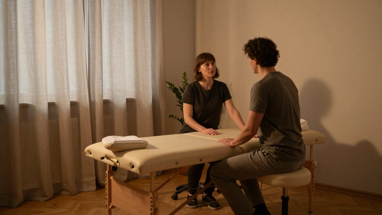 Tantrická masáž při PTSD: Bezpečné metody práce