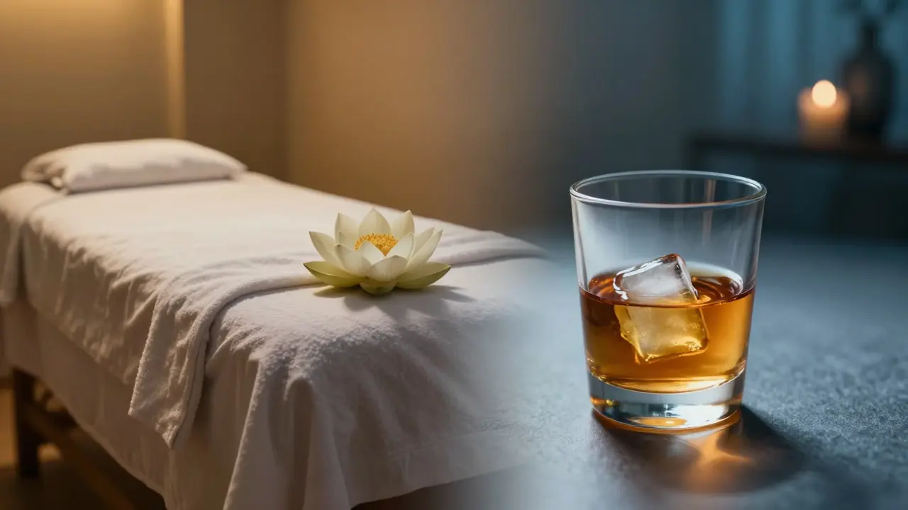 Tantrická masáž a alkohol: Proč je kombinace nebezpečná a co hrozí